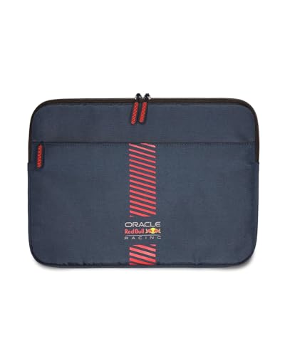 Image of REDBULL Racing 14-Inch Laptop Sleeve Case Official Licensed by CG Mobile - Premium Nylon with Powerbar Design, Stylish Protective Laptop /MacBook Bag for Men & Women - Navy