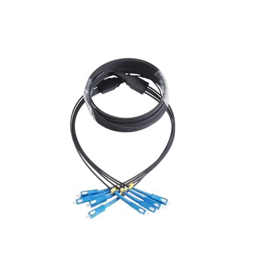 Câble à fibre optique monomode 4 conducteurs avec connecteurs 4 SC et gaine extérieure 50m