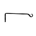 Achla Designs TSH-10 Straight Upcurled, 15-Inch Wrought Iron Wall Bracket Hook, Black