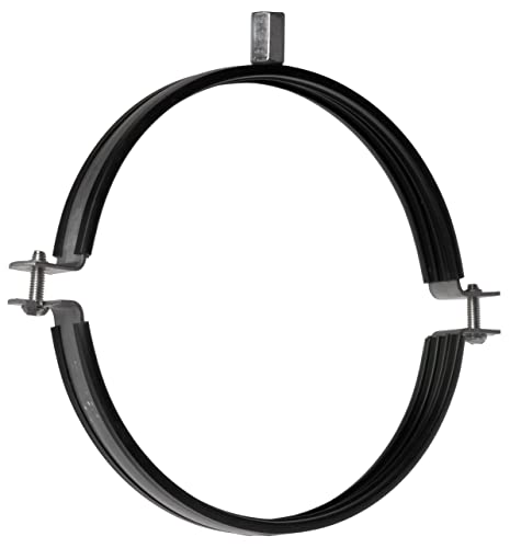 Ø 160 mm Collier de Serrage à vis pour la Fixation de Tuyau, Tube, ou Câbles Dans les Murs, les Sols - Avec Joint en Caoutchouc