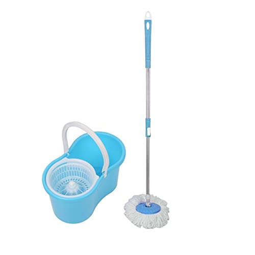 Mop/Flacher Bodenwischer Mops für Bodenreinigung Handdrücken Spin Mops mit Eimer Set Home Kitchen Bodenreiniger Abnehmbar mit Eimer Haushalt Saubere Werkzeuge Bodenreinigungssystem (Farbe: Lila) – Bild 5