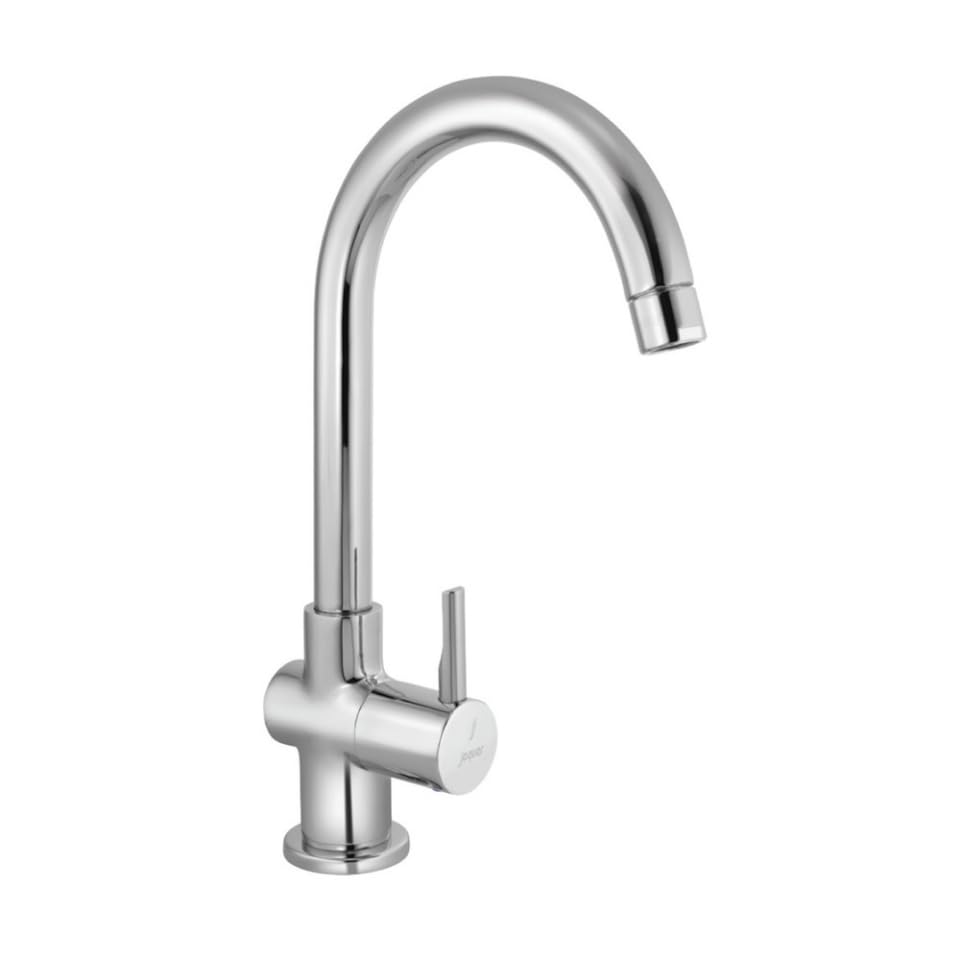 JAQUAR Florentine Series Table Mounted Swinging Spout Cold ONLY Sink Cock (Chrome) | Right Hand Side Lever, Brass Body Water Tap/Faucet/Cock for Bathroom/Kitchen Wash Basin | FLR-CHR-5357SD-image-43