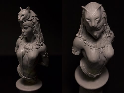 Busto de resina 1/10 de guerrera antigua miniatura de colección para pintar 4