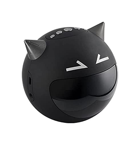 SMSOM Mini Altavoz Bluetooth Altavoz inalámbrico portátil Reloj de Alarma con Bluetooth -Loud Audio para Llamadas telefónicas: Soporte TF Tarjeta y micrófono Travel Travel Altavoces, Negro