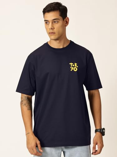 Image of Thomas Scott Men's | Graphic | Half Sleeve | Oversized Fit | 100% Cotton | Crew Collar | Casual Tshirt