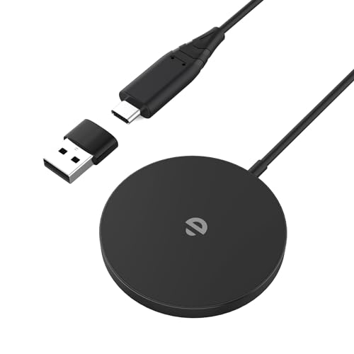 MagSafe laddare för iPhone, snabb trådlös laddning snabbare än den ursprungliga induktiva laddningsstationen för iPhone 12/13/14/15-serierna och AirPods Magnetic Wireless Charger Pad