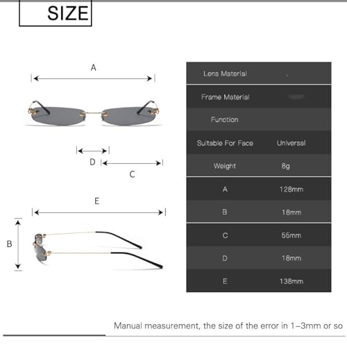 Lunettes de soleil tendance légères sans monture qui ne marquent pas - 6