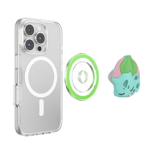 Image of PopSockets Phone Grip for MagSafe, Magnetic Holder, Phone Stand, Pokemon - Sleepy Bulbasaur