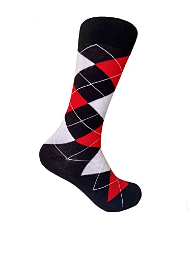 Men's Groomsmen Wedding|Party Events|Gala Collection Argyle Dress socks…