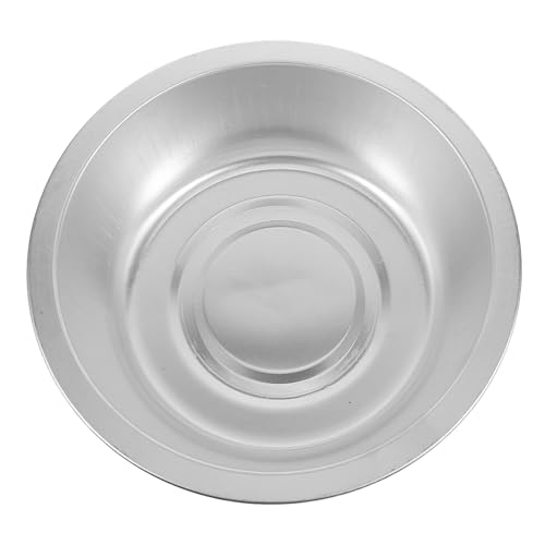 Tazón metálico para limpieza de verduras 28 cm aluminio grueso miniatura 1