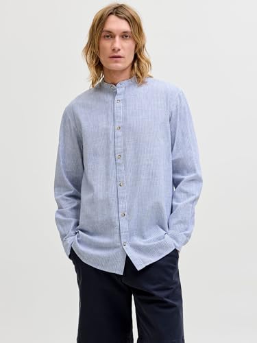 Jjesummer Linen Blend Band Shirt L/S Sn – Ansicht 2