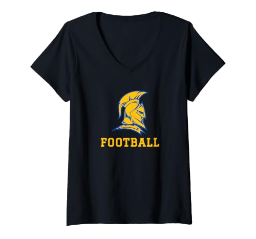 Women's Anderson Trojans Football V-Neck T-Shirt