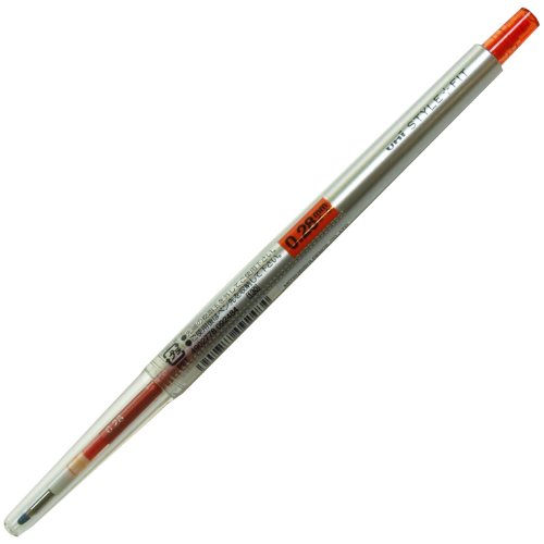 Uni Style Fit Single Color Slim Gel Ink Pen - 0.28 mm - Mandarin Orange