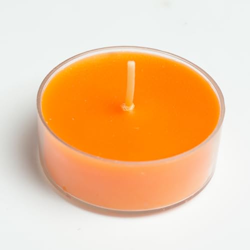 Image of AuraDecor Scented Soy Wax Acrylic Tealight Candle, Organic Luxury Aroma, Aromatic /Aromatherapy Candle || Long Lasting Burning Time (Jumbo Tealight, Amber Quartz & Oudh)