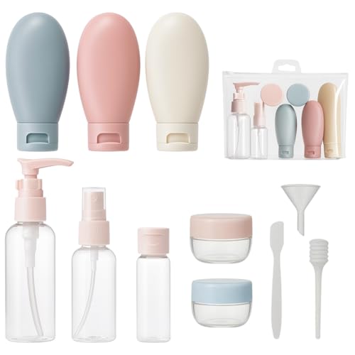 Kit Frascos Viagem, 12 peças para Shampoo, Condicionador, Cremes ...