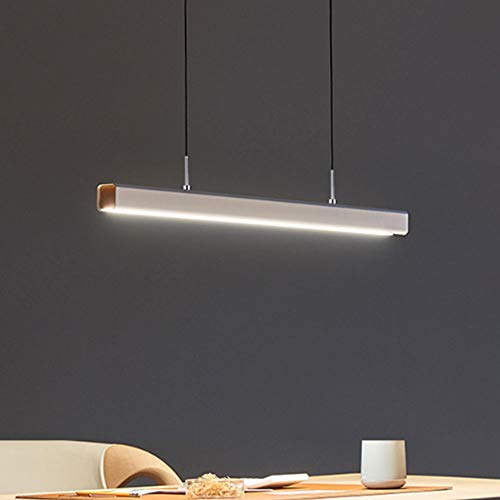 Suspension LED en bois luminaire design pour table de salle à manger et salon