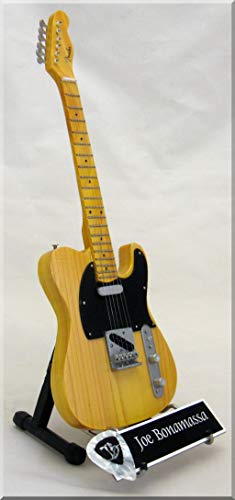 JOE BONAMASSA Guitare Miniature avec médiator Telecaster - Les Beatles, Paul McCartney, John Lennon, RIngo Starr, George Harrison JOE BONAMASSA Guitare Miniature avec médiator Telecaster
