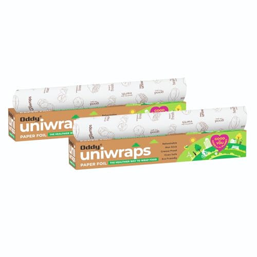 Oddy Uniwraps Food Wrapping Paper 278MM x 20M, Combo Pack, Set of 2 Rolls