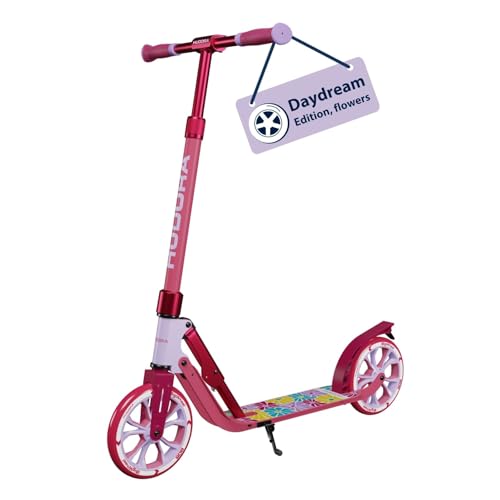 HUDORA BigWheel 205 Advanced Scooter – Daydream Edition – para hasta 100 kg – Patinete de Altura Ajustable y Plegable – Patinete para niños/jóvenes y Adultos
