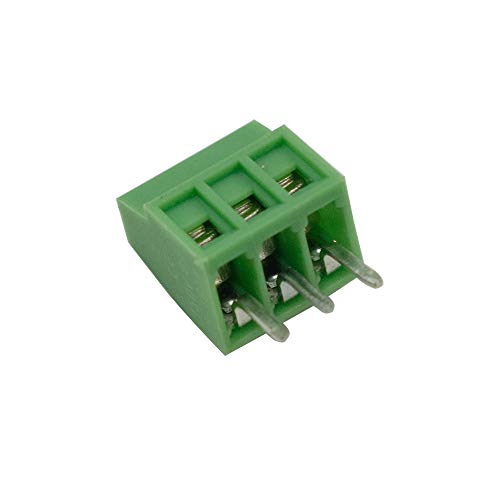 Bloque de terminal de tornillo de 3 pines para PCB: conectores electrónicos de 2,54 mm 2