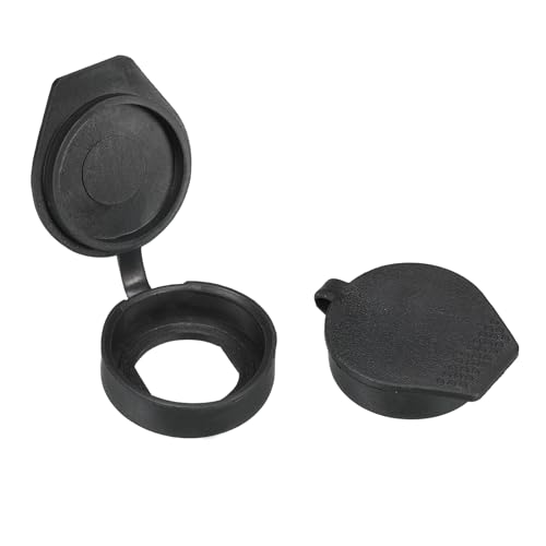 PATIKIL 22mm Door Lock Dust Cover, 10 Pack PE Plastic Waterproof Keys Panel Cam Lock Dust Cover Caps for 22mm Cam Lock, Black - Image 4