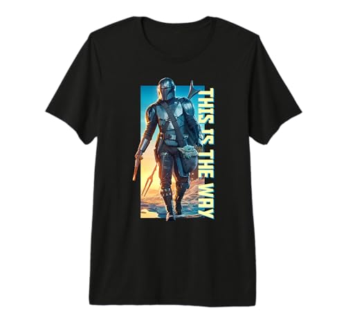 T-shirt Star Wars Mandalorian This Is The Way Sunset, le cadeau parfait pour geek