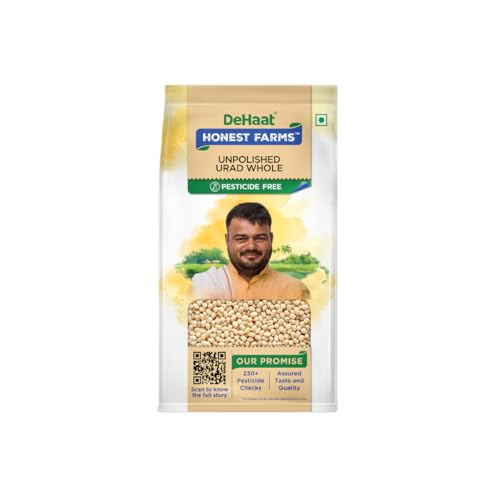 Image of DeHaat Honest Farms Pesticide Free Unpolished Urad Whole 500 GM