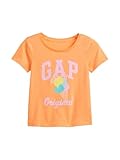 GAP Baby-Girls Fashion Logo Tee ICY Orange 18-24M