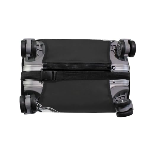 CHIFIGNO Skeleton Luggage Covers Protector Luggage Dust Cover with Concealed Zippers for 18-32 Inch Luggage S Fits 18-20 Inch4