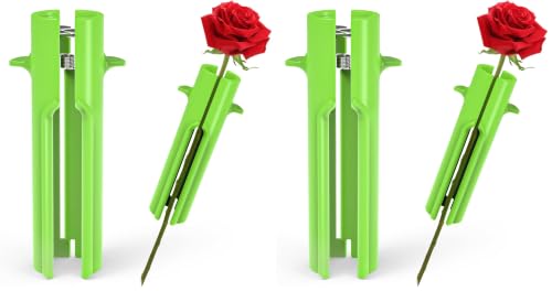 Image of Rose Thorn Stripper Tool, Thorn Remover for Roses, Flower Leaf Stripper, Rose Cutter to Removal Leafs, NEW Flower Cleaner Tool for DIY and Gardening Work (Pack of 2)