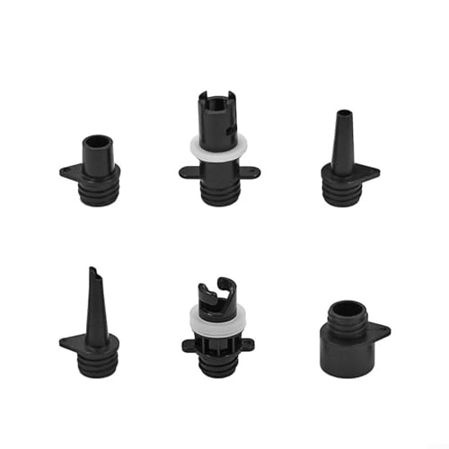 Honseadek Juego de boquillas de manguera de aire inflable con 6 tamaños de boquilla para bombas de aire eléctricas de 20 psi compatibles con Ht-781 o 782 o 790 o 792 para kayaks Pa