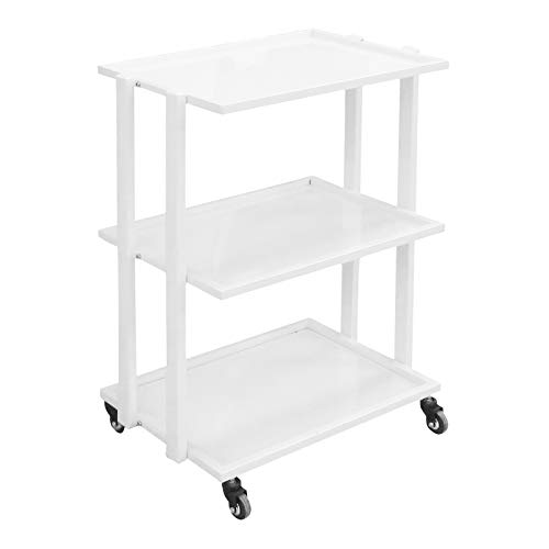 GreenLife® 3 Shelve Tempered Glass Facial Trolley Salon SPA Equipment Cart Beauty Hairdressing Rolling Trolley