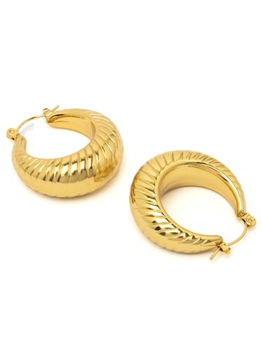 Image of Scintillare by Sukkhi Excellent Stainless Steel Round Hoop Earring Jewellery for Women & Girls|Anti Tarnish Jewellery|Gifts for Wife Girlfriend Mother Sister