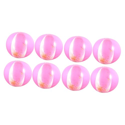 BESPORTBLE 2 Juegos Pelota De Playa Inflable Malabares De Futbol Juguetes Pelota De Patting para El Hogar Juguete De Pelota De Colores De Polivinilo Rosa 4 Uds * 2