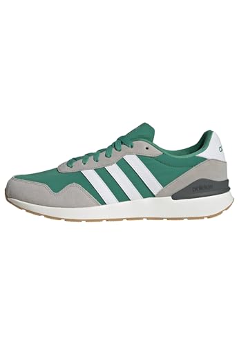 adidas Hombre Run 60s 4.0 Shoes, Court Green/FTWR White/Grey Two, 41 1/3 EU