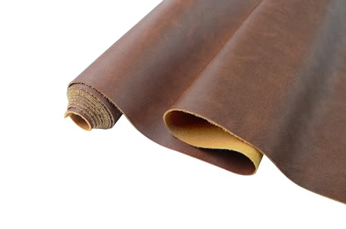 1 Yards 54' x 36' Brown Faux Leather Fabric Calfskin Soft Fake Leather Fabric by The Yard Brown Upholstery Vinyl for Sofa Bags Chairs Car Seats DIY Crafts