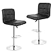 Taburete Silla de bar de barra de salón 2pcs PU Taburete de barra de cuero elevador de altura de altura ajustada ocio giratorio for la oficina de oficina for el hogar Silla de respaldo Taburetes de Ba