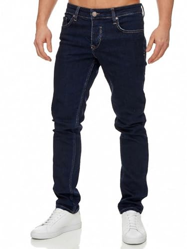 Jeans homme Tazzio ajusté bleu pantalon en denim taille 36W 36L
