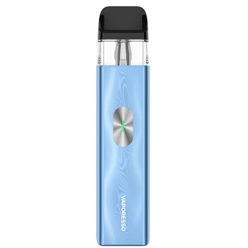 Vaporesso XROS 4 Mini Kit | Original Vaporesso XROS 4 Mini Pod Kit Built in 1000mAh Battery Vape with 3ml XROS Pod Cartridge ((0.4 Ω/0.6Ω/0.8Ω）MTL & RDL vaping Cigarette Vaporizer (Azul hielo)