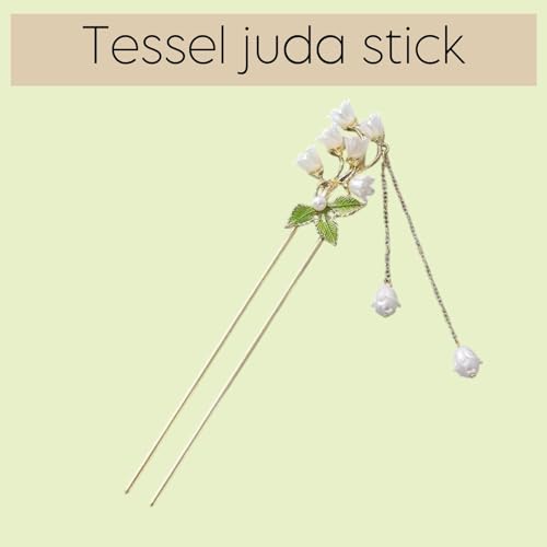 Image of INHEAVEN Traditional Chinese Hair Stick, Pearl Flower Design, Handcrafted Hair Accessory