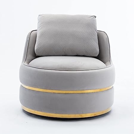 Image of Armchair Single Sofa Chair for Small Apartments, Living Room or Bedroom Chair (Pink, Set of 2 Chairs) (Light Grey)