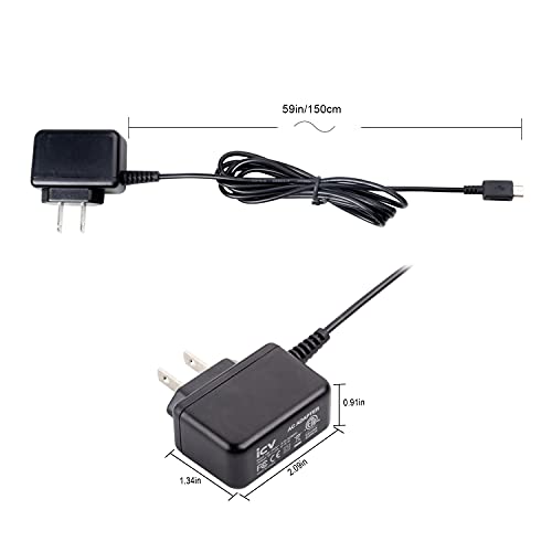 Icv 5V 2A Wall Charger With Charging Cable, Micro Usb Cable For Samsung Galaxy S7 S6 S5, Type C Cable For Samsung Galaxy S9 S8 Plus #TOP2