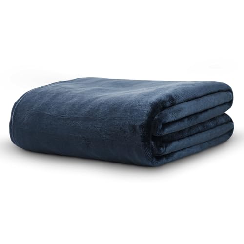 Cobertor Solteiro Neo Velour 300g 150x220cm Marinho Camesa