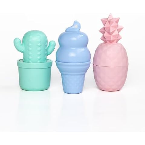 Rebels Refinery Mixed Lip Balm Trio - 100% Natural & Organic All-Day Moisture Care - Summer Citrus, Sour Blue Raspberry, Strawberry Mango Flavors Cover