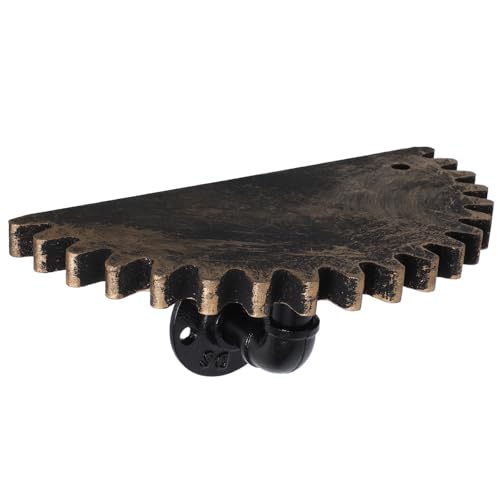 IWOWHERO Rustikales Industrial Wandregal aus Wasserrohr mit Schrauben Schwerlast Wandhalterung Schwebendes Regal mit Robustem Metallgestell Praktische Aufbewahrung und Stilvolle
