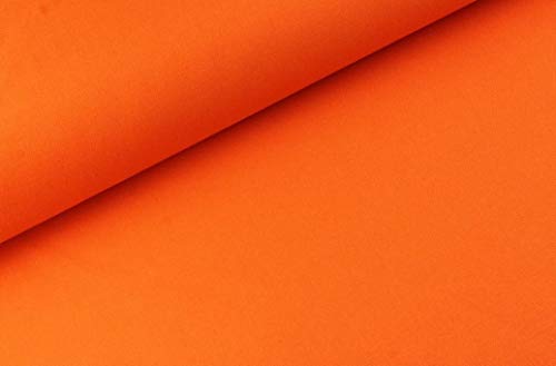 Canvas SUSI -uni/einfarbig - Meterware - Ökotex - 0,25 m- 360g/m Webware - Baumwollstoff (Orange)