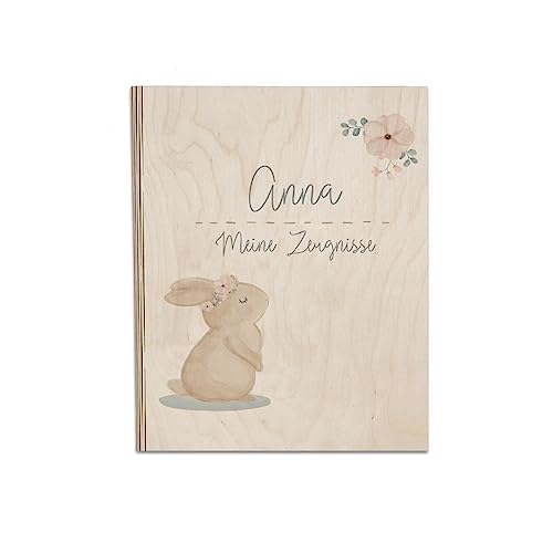 Personalisierte Zeugnismappe aus Birkenholz - Individuelles Geschenk zur...