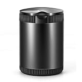 MZYLW Car Ashtray for MINI Cooper 2-Doors Cooper SE Electric Portable Travel Cigarette Holder Self Extinguishing Ash Tray with Lid Interior Accessories,Black-L