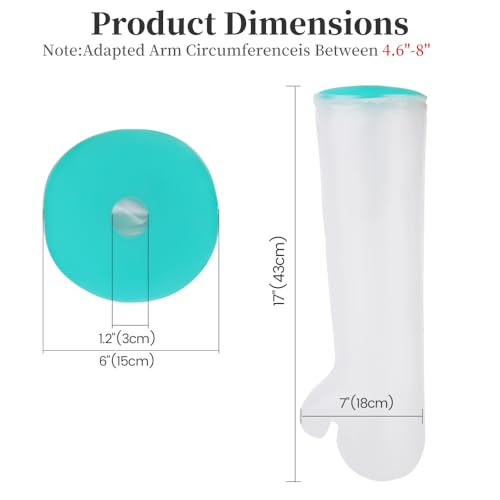 Waterproof Cast Covers for Shower Arm Kids, Water Proof Plastic Sleeve to Cover Arms After Surgery/Wound/Fracture/Bandage/Fingers, Sleeves Protector Bag Youth/Toddler Showering Child in Bath Small