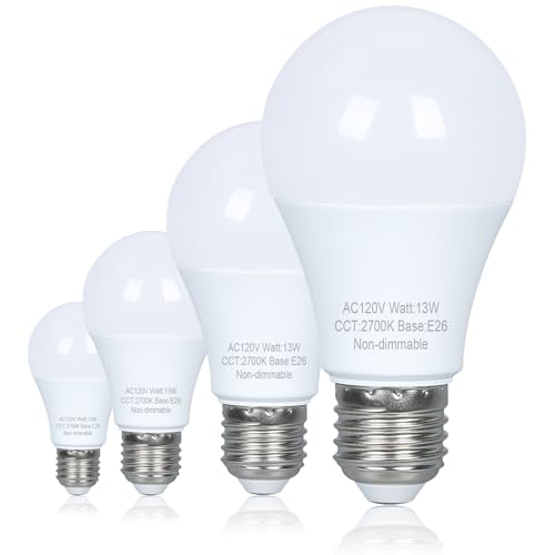 Marxlait A19 LED Light Bulbs 100 watt Equivalent, Warm Light Bulbs 2700K